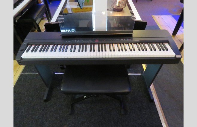Used Yamaha P155 Black Home Stand Digital Piano Complete Package - Image 1